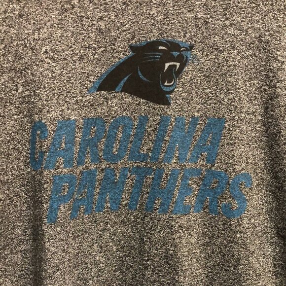 Carolina Panthers Majestic gray football team tee t-shirt size XL - Picture 4 of 8